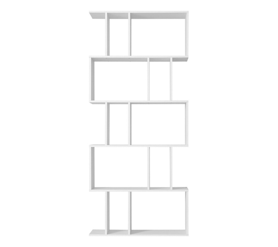 5 Tier Bookshelf Display Shelf CD Cabinet Bookcase Stand Storage White 5 Tier Bookshelf Display Shelf CD Cabinet Bookcase Stand Storage White