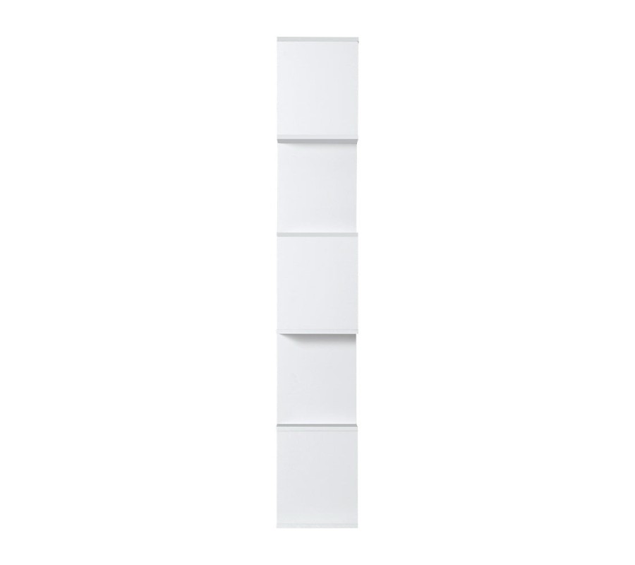 5 Tier Bookshelf Display Shelf CD Cabinet Bookcase Stand Storage White 5 Tier Bookshelf Display Shelf CD Cabinet Bookcase Stand Storage White
