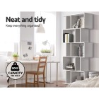 5 Tier Bookshelf Display Shelf CD Cabinet Bookcase Stand Storage White 5 Tier Bookshelf Display Shelf CD Cabinet Bookcase Stand Storage White