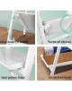 Display Shelf 3 Tier Wooden Ladder Stand Storage Book Shelves Rack White