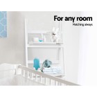 Display Shelf 3 Tier Wooden Ladder Stand Storage Book Shelves Rack White Display Shelf 3 Tier Wooden Ladder Stand Storage Book Shelves Rack White