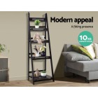 Display Shelf 5 Tier Wooden Ladder Stand Storage Book Shelves Rack Coffee Display Shelf 5 Tier Wooden Ladder Stand Storage Book Shelves Rack Coffee