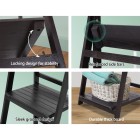 Display Shelf 5 Tier Wooden Ladder Stand Storage Book Shelves Rack Coffee Display Shelf 5 Tier Wooden Ladder Stand Storage Book Shelves Rack Coffee