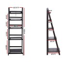 Display Shelf 5 Tier Wooden Ladder Stand Storage Book Shelves Rack Coffee Display Shelf 5 Tier Wooden Ladder Stand Storage Book Shelves Rack Coffee