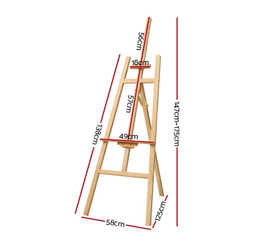 Painting Easel Stand Wedding Wooden Easels Tripod Shop Art Display 175cm Painting Easel Stand Wedding Wooden Easels Tripod Shop Art Display 175cm