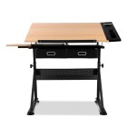 Tilt Drafting Table Stool Set – Natural & Black Tilt Drafting Table Stool Set – Natural & Black