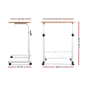 Laptop Table Desk Portable – Light Wood