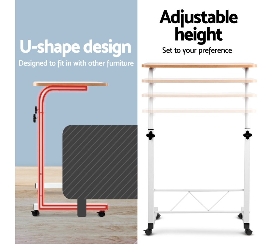 Laptop Table Desk Portable – Light Wood Laptop Table Desk Portable – Light Wood