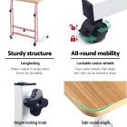Laptop Table Desk Portable – Light Wood Laptop Table Desk Portable – Light Wood