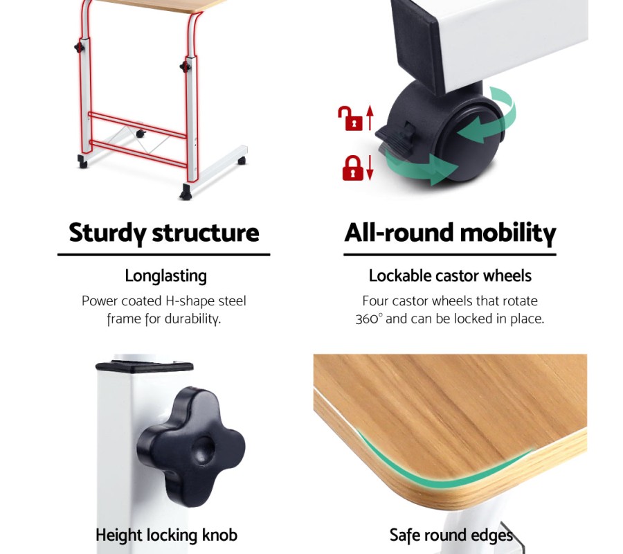 Laptop Table Desk Portable – Light Wood Laptop Table Desk Portable – Light Wood