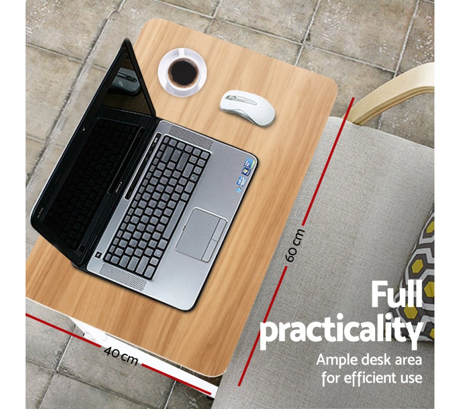 Laptop Table Desk Portable – Light Wood Laptop Table Desk Portable – Light Wood