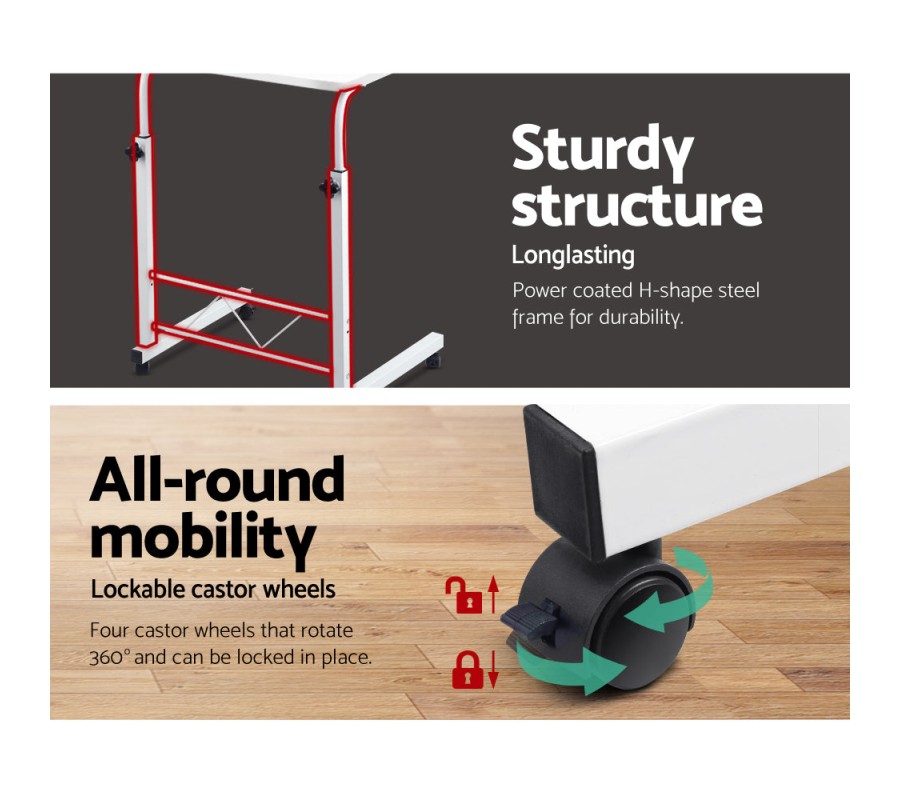 Laptop Table Desk Portable – White Laptop Table Desk Portable – White