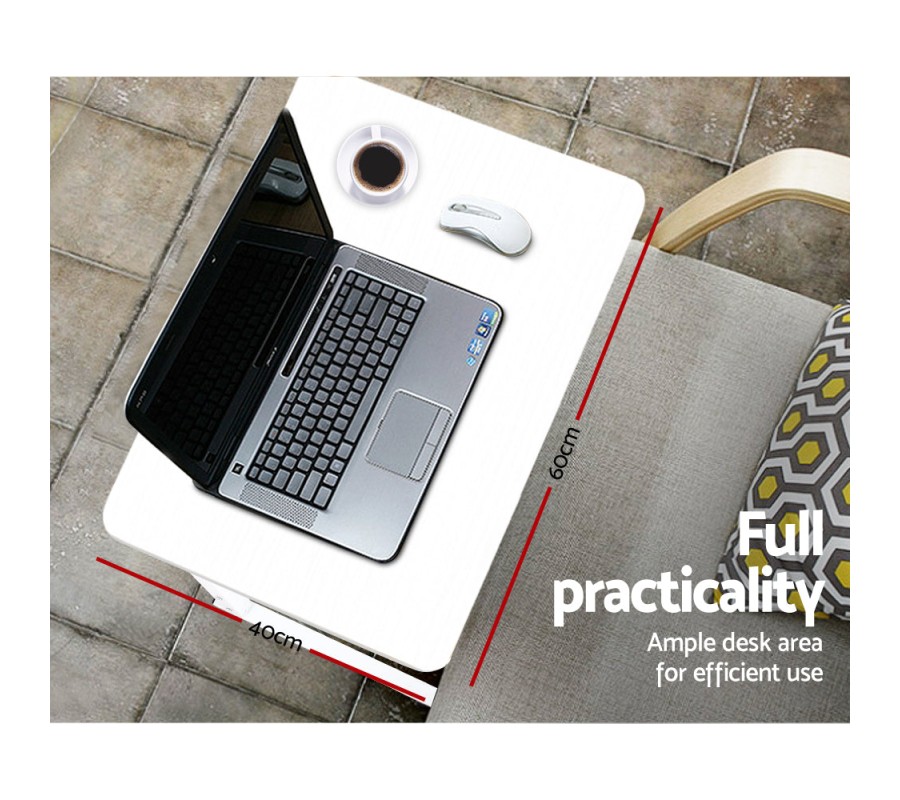 Laptop Table Desk Portable – White Laptop Table Desk Portable – White