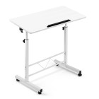 Portable Mobile Laptop Desk Notebook Computer Height Adjustable Table Sit Stand Study Office Work White Portable Mobile Laptop Desk Notebook Computer Height Adjustable Table Sit Stand Study Office Work White