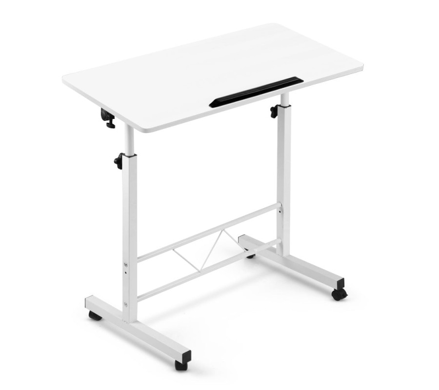 Portable Mobile Laptop Desk Notebook Computer Height Adjustable Table Sit Stand Study Office Work White Portable Mobile Laptop Desk Notebook Computer Height Adjustable Table Sit Stand Study Office Work White