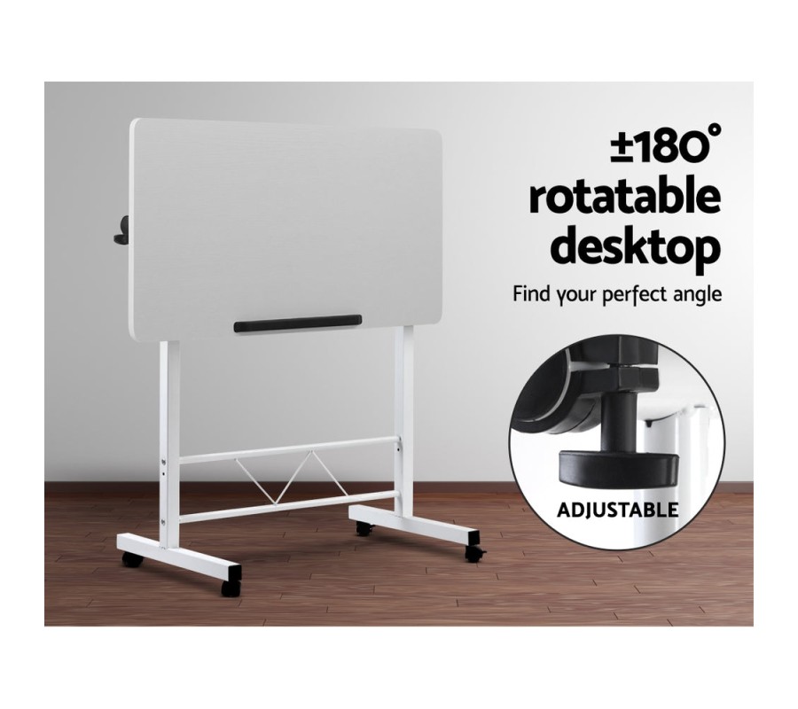 Portable Mobile Laptop Desk Notebook Computer Height Adjustable Table Sit Stand Study Office Work White Portable Mobile Laptop Desk Notebook Computer Height Adjustable Table Sit Stand Study Office Work White
