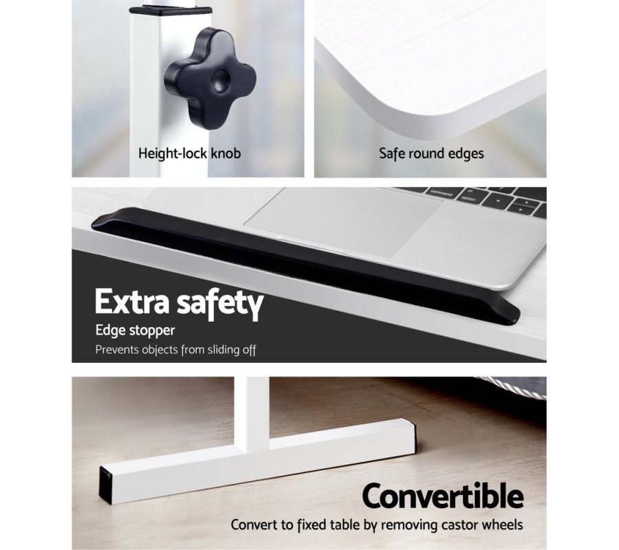 Portable Mobile Laptop Desk Notebook Computer Height Adjustable Table Sit Stand Study Office Work White Portable Mobile Laptop Desk Notebook Computer Height Adjustable Table Sit Stand Study Office Work White