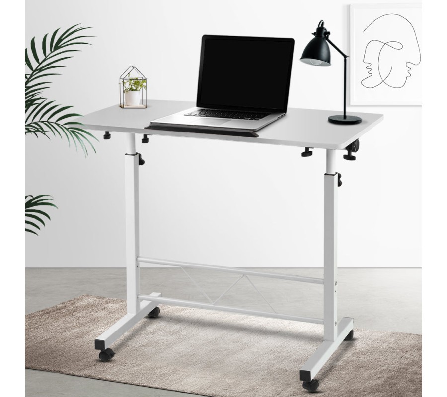 Portable Mobile Laptop Desk Notebook Computer Height Adjustable Table Sit Stand Study Office Work White Portable Mobile Laptop Desk Notebook Computer Height Adjustable Table Sit Stand Study Office Work White