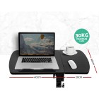 Laptop Table Desk Adjustable Stand With Fan – Black Laptop Table Desk Adjustable Stand With Fan – Black