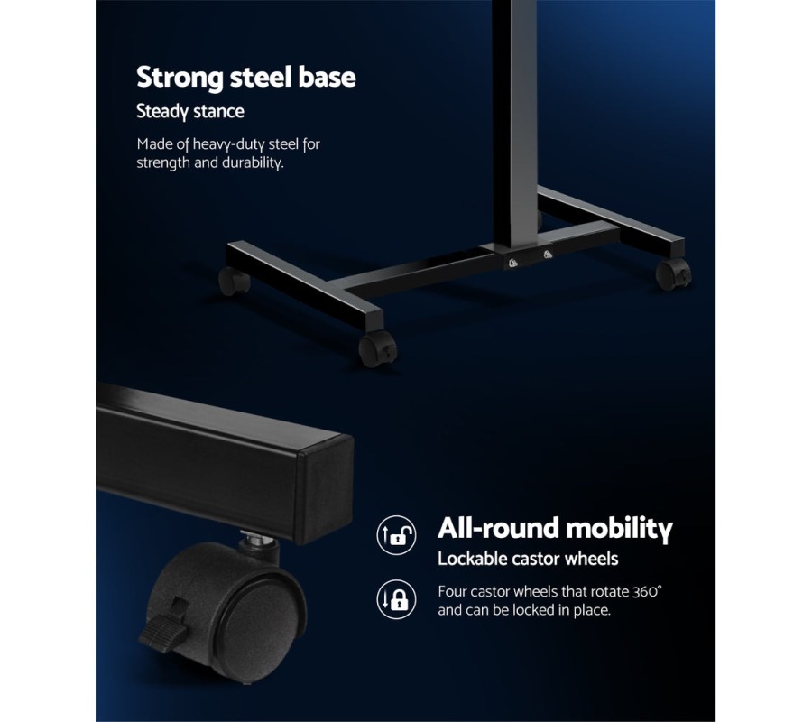 Laptop Table Desk Adjustable Stand With Fan – Black Laptop Table Desk Adjustable Stand With Fan – Black