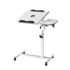 Laptop Table Desk Adjustable Stand With Fan – White Laptop Table Desk Adjustable Stand With Fan – White