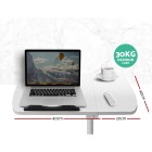 Laptop Table Desk Adjustable Stand With Fan – White Laptop Table Desk Adjustable Stand With Fan – White
