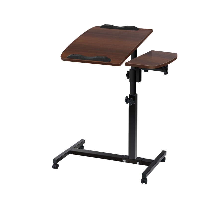 Laptop Table Desk Adjustable Stand – Walnut Laptop Table Desk Adjustable Stand – Walnut