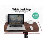 Laptop Table Desk Adjustable Stand – Walnut Laptop Table Desk Adjustable Stand – Walnut