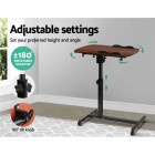 Laptop Table Desk Adjustable Stand – Walnut Laptop Table Desk Adjustable Stand – Walnut