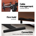 Laptop Table Desk Adjustable Stand – Walnut Laptop Table Desk Adjustable Stand – Walnut