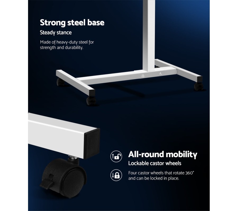 Laptop Table Desk Adjustable Stand – White Laptop Table Desk Adjustable Stand – White