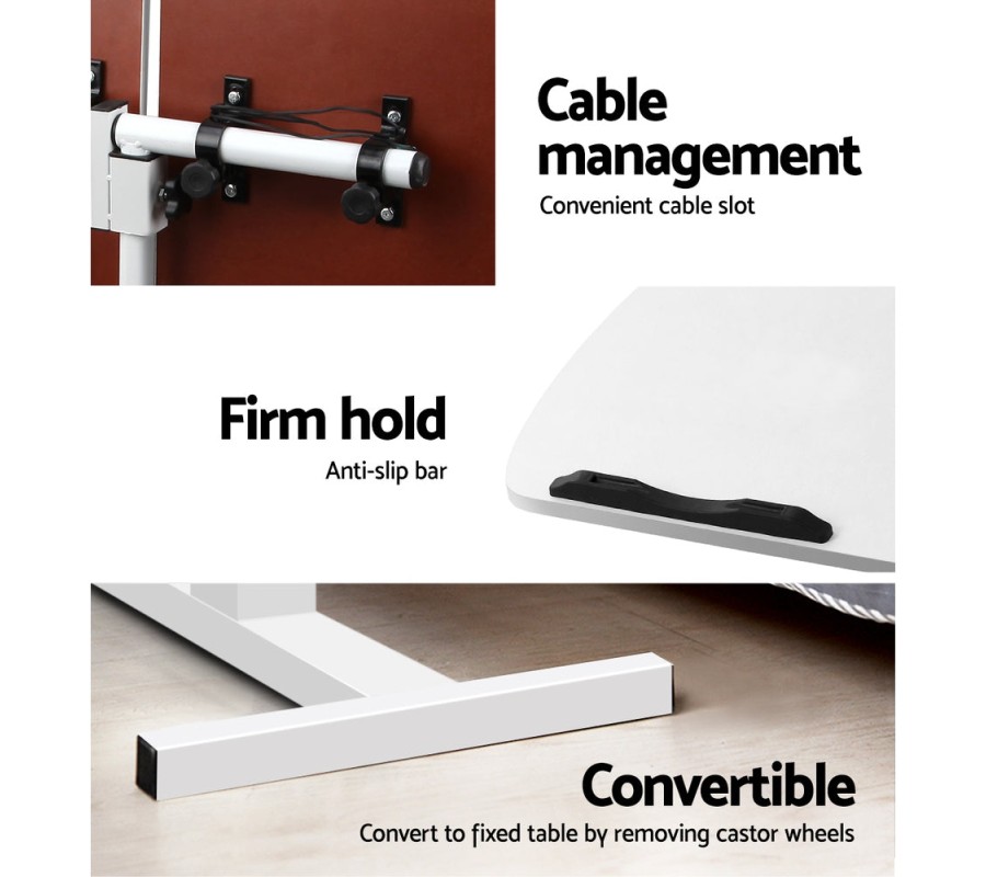 Laptop Table Desk Adjustable Stand – White Laptop Table Desk Adjustable Stand – White