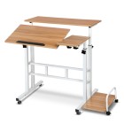 Twin Laptop Table Desk – Light Wood Twin Laptop Table Desk – Light Wood