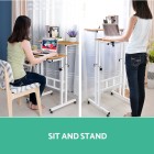 Twin Laptop Table Desk – Light Wood Twin Laptop Table Desk – Light Wood