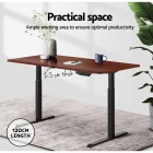 Standing Desk Top Adjustable Motorised Electric Sit Stand Table Walnut Standing Desk Top Adjustable Motorised Electric Sit Stand Table Walnut