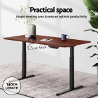 Standing Desk Top Adjustable Motorised Electric Sit Stand Table Walnut Standing Desk Top Adjustable Motorised Electric Sit Stand Table Walnut