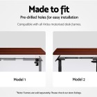 Standing Desk Top Adjustable Motorised Electric Sit Stand Table Walnut Standing Desk Top Adjustable Motorised Electric Sit Stand Table Walnut