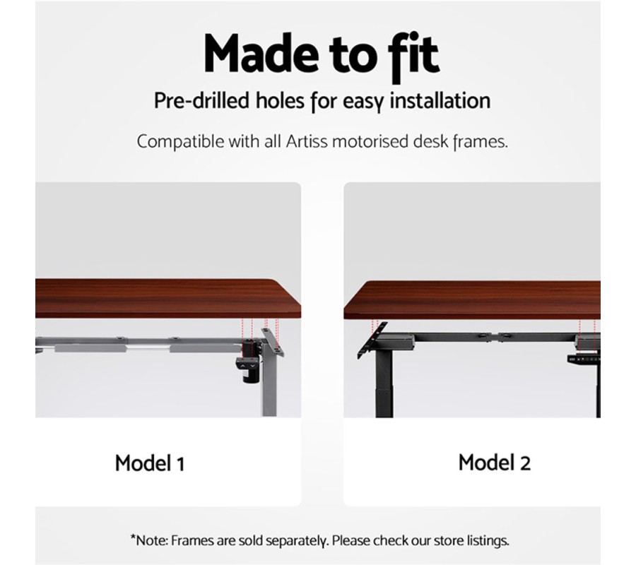 Standing Desk Top Adjustable Motorised Electric Sit Stand Table Walnut Standing Desk Top Adjustable Motorised Electric Sit Stand Table Walnut