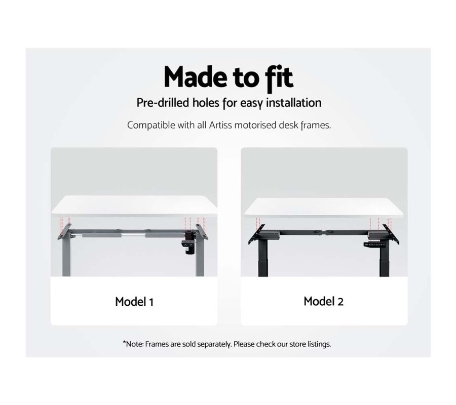 Standing Desk Top Adjustable Motorised Electric Sit Stand Table White Standing Desk Top Adjustable Motorised Electric Sit Stand Table White