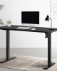 Electric Standing Desk Black 120cm Motorised Adjustable Sit Stand Desks Black