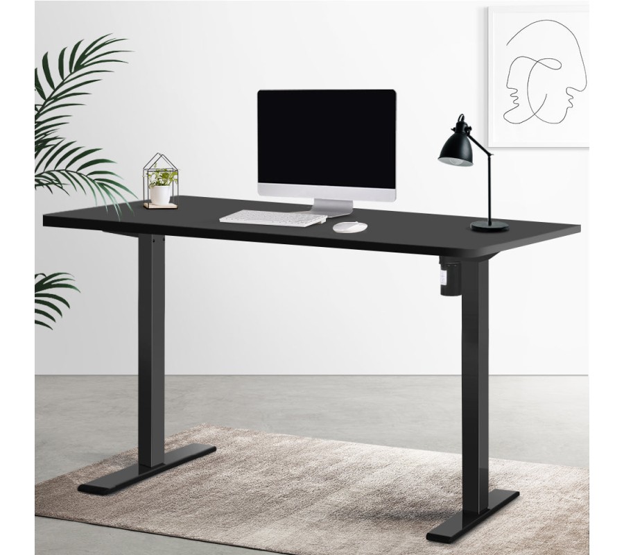 Electric Standing Desk Black 120cm Motorised Adjustable Sit Stand Desks Black Electric Standing Desk Black 120cm Motorised Adjustable Sit Stand Desks Black