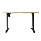 Electric Standing Desk Oak 120cm Motorised Adjustable Sit Stand Desks Black Electric Standing Desk Oak 120cm Motorised Adjustable Sit Stand Desks Black