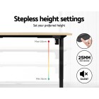 Electric Standing Desk Oak 120cm Motorised Adjustable Sit Stand Desks Black Electric Standing Desk Oak 120cm Motorised Adjustable Sit Stand Desks Black