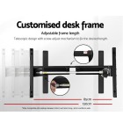 Electric Standing Desk Oak 120cm Motorised Adjustable Sit Stand Desks Black Electric Standing Desk Oak 120cm Motorised Adjustable Sit Stand Desks Black
