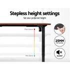 Electric Standing Desk Brown 120cm Motorised Adjustable Sit Stand Desks Black Electric Standing Desk Brown 120cm Motorised Adjustable Sit Stand Desks Black
