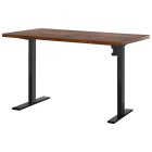 Electric Standing Desk Brown 140cm Motorised Adjustable Sit Stand Desks Black Electric Standing Desk Brown 140cm Motorised Adjustable Sit Stand Desks Black