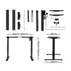 Electric Standing Desk Brown 140cm Motorised Adjustable Sit Stand Desks Black Electric Standing Desk Brown 140cm Motorised Adjustable Sit Stand Desks Black