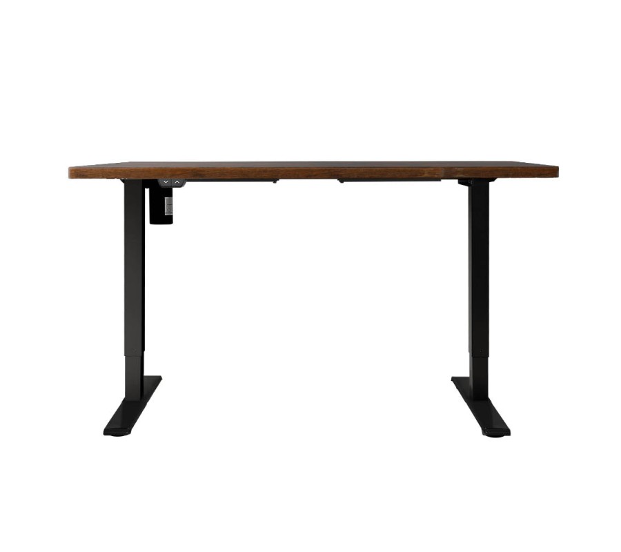 Electric Standing Desk Brown 140cm Motorised Adjustable Sit Stand Desks Black Electric Standing Desk Brown 140cm Motorised Adjustable Sit Stand Desks Black