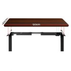 Electric Standing Desk Walnut 120cm Motorised Adjustable Sit Stand Desks Black Electric Standing Desk Walnut 120cm Motorised Adjustable Sit Stand Desks Black