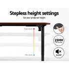 Electric Standing Desk Walnut 120cm Motorised Adjustable Sit Stand Desks Black Electric Standing Desk Walnut 120cm Motorised Adjustable Sit Stand Desks Black
